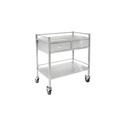 Medical Trolley with Double Drawer Large
