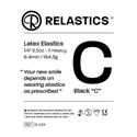 Relastics Latex Black C 1/4
