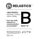 Relastics Latex Black B 3/16
