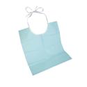 Steriblue Disposable Tie On Bibs - Blue