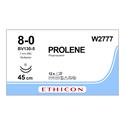 W2777 Prolene 3/8 Circle Taper Point 8/0 45cm 6.5mm..