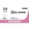 W9929 Vicryl Rapide 5/8 Circle CC 3/0 75cm 26mm..