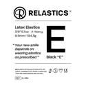 Relastics Latex Black E 3/8