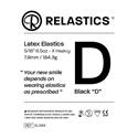 Relastics Latex Black D 5/16
